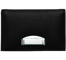 Gebonden lederen creditcardhouder